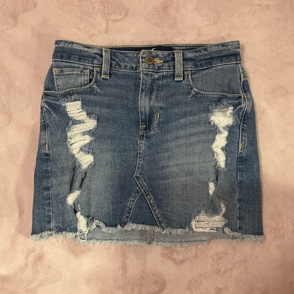 Hollister High-Waisted Denim Skirt